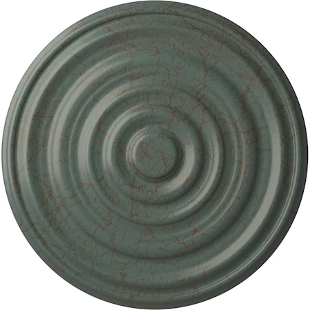 Ekena Millwork Carton Ceiling Medallion (For Canopies up to 3 3/4"), 17 3/4"OD x 1 3/8"P, Cloud Burst Crackle CM18CACBC